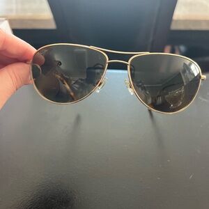 Maui Jim Gold Aviator Sunglasses